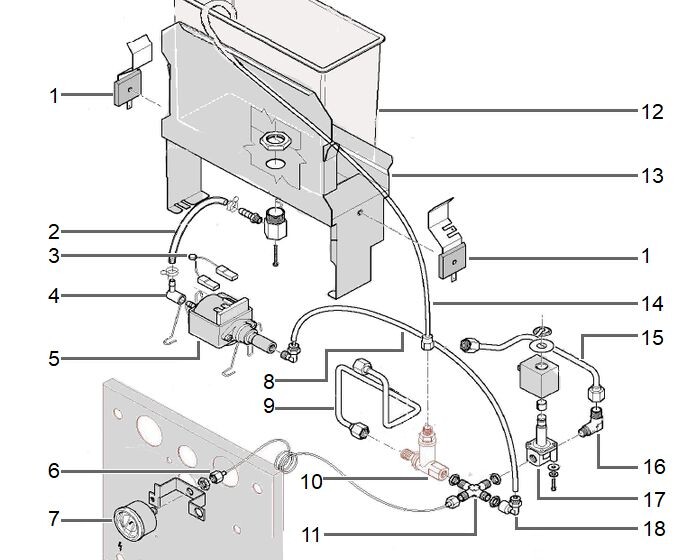 Wasserkreislauf und Pumpeneinheit bei der ECM Baureihe 3