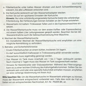 ECM Wasserhärte-Teststreifen für AquaAroma Crema Saugkartusche
