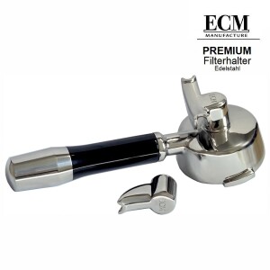 ECM Edelstahl-Filterträger mit Doppelauslauf und Einerauslauf