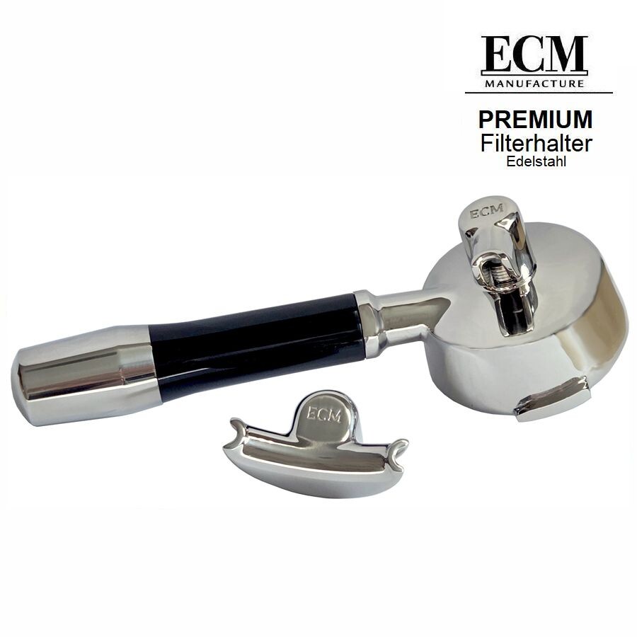 ECM Edelstahl-Filterträger mit Einerauslauf und Zweiera